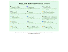 Tablet Screenshot of filesland.com